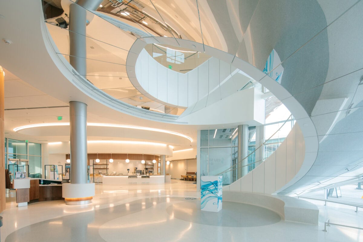 Photo ID #CSU_Spur_Hydro_Staver_002.JPGDenver, CO  January 14, 2023. Interior and Exterior photography of the new Hydro building on the CSU Spur Campus at the National Western Complex in Denver, Colorado, U.S., on Tuesday, January 24, 2023. Photographer: Matthew Staver303-916-6155mattstaver@hotmail.comhttps://www.matthewstaver.com